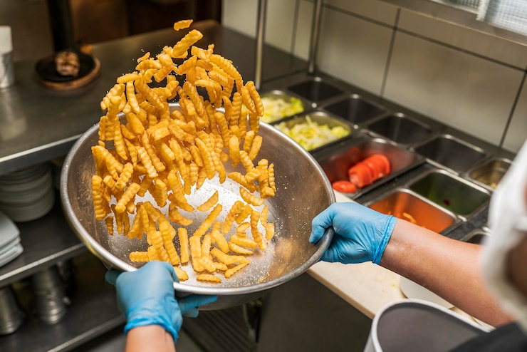 سیب زمینی نیمه آماده منجمد رستورانی 