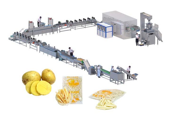 مهم ترین نکات تولید خلال سیب زمینی نیمه آماده منجمد در کارخانه